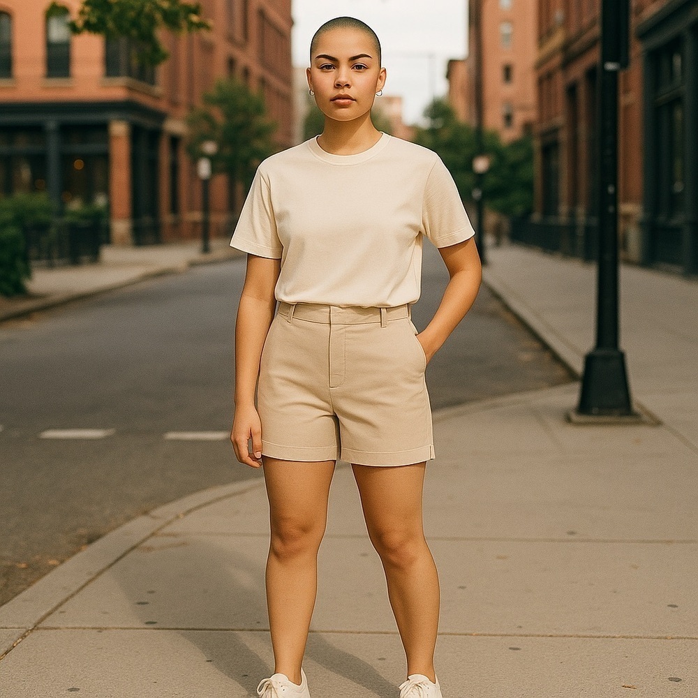 New York & Co. | Hampton 4-inch Short Khaki Plus Sizes Available